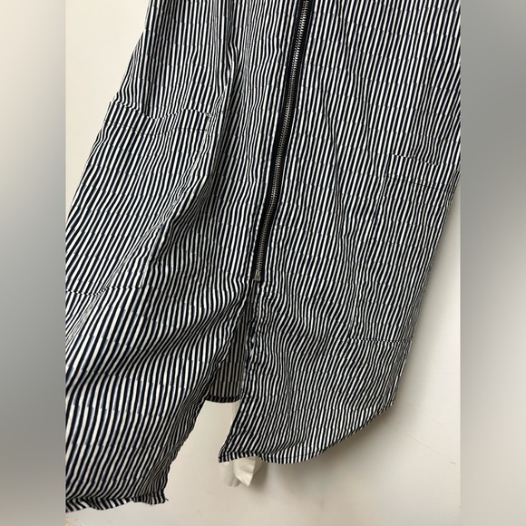 TOV LOS ANGELES Midi Dress Striped Sz 40 M 6-8 Office Work Career empower Women - Picture 7 of 10